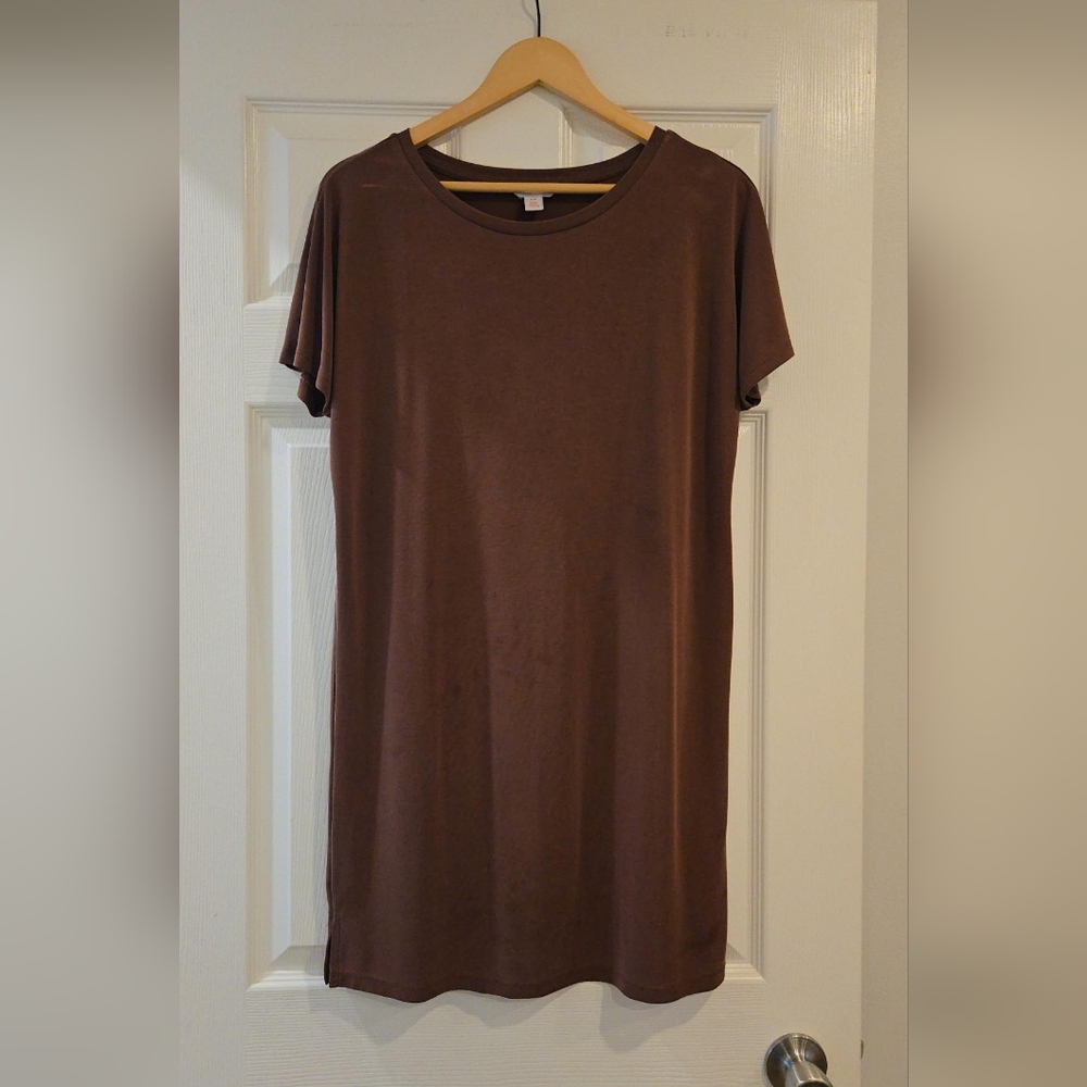 Joe Fresh Rust Brown Tshirt Dress